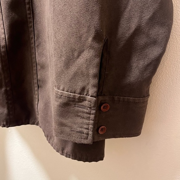 Sonoma Smart Casual Versatile Full Zip Over-Shirt, Woman's Sz 2X, Faux Suede - Picture 5 of 7